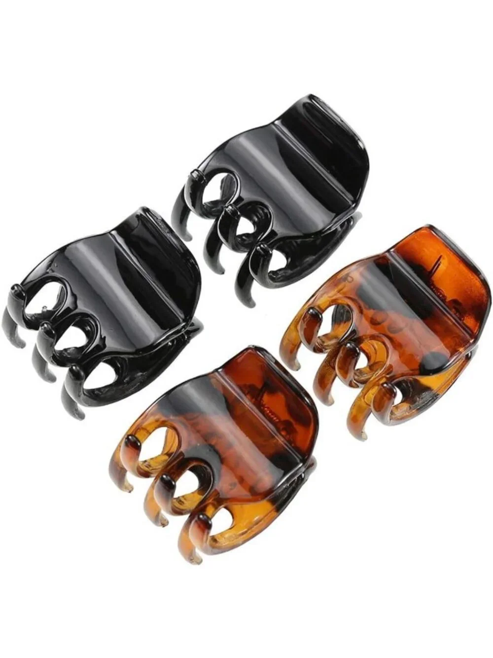 4 Pack Medium Nonslip Claw Clips - Hair Jaw Accessories for Easy Updos & Makeup